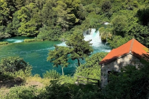 From Zadar: Krka Waterfalls Day Tour with Boat Ride & Guide