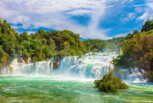 Depuis Zadar : Excursion d'une journée aux chutes d'eau de Krka