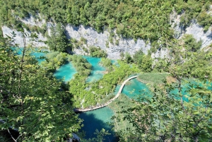 Fra Zadar: dagstur til Plitvice-innsjøene med guide og båttur