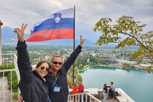 Depuis Zagreb : Excursion en minibus à Ljubljana et au lac de Bled