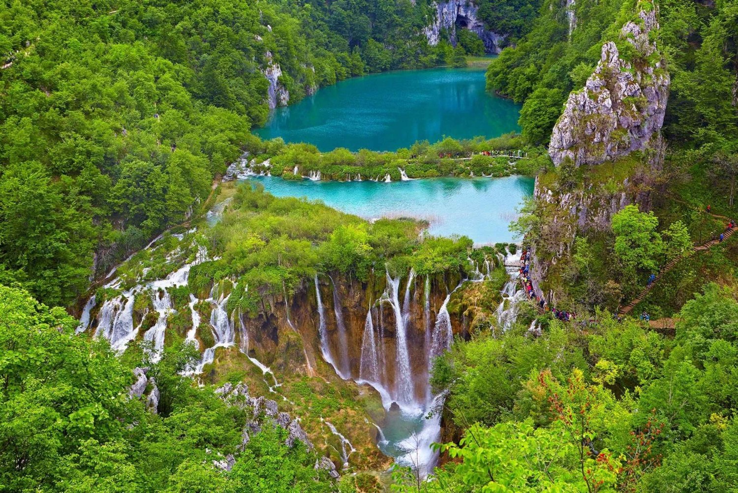 Von Zagreb aus: Ganztagestour zum Nationalpark Plitvicer Seen