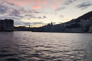 Glassboat sunset tour around Old Town & Caves in Dubrovnik