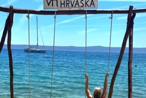 Makarska: Kultaiset sarvet, Bol, laguuni, ranta keinulla, Nugal