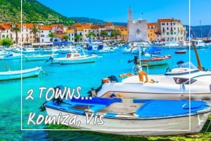 50 tonos de azul: tour en barco por la Cueva Azul y las 5 islas desde Hvar