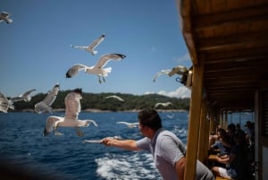 Öluffning och stadskretsar med mat och öppen bar