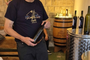 Kastela: Degustação de vinhos e azeitonas com delicatessens e música ao vivo