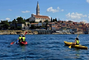 Sport acquatici Rovigno - Tour in kayak, snorkeling, drink gratuito e foto