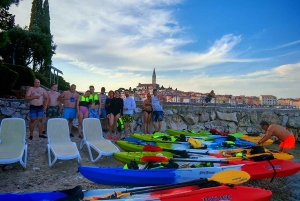 Sport acquatici Rovigno - Tour in kayak, snorkeling, drink gratuito e foto
