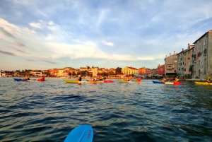 Sport acquatici Rovigno - Tour in kayak, snorkeling, drink gratuito e foto