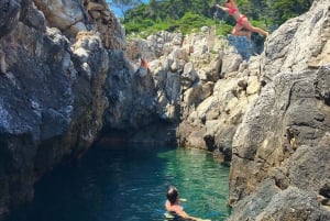Isla de Kolocep: Excursión de un día a pie y nadando