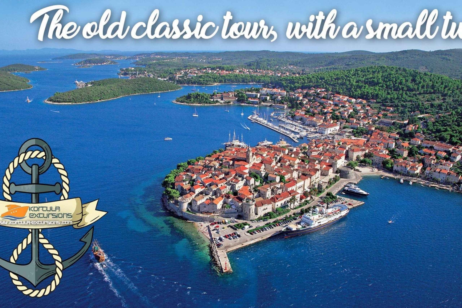 Korčula: båttur med snorkling och grill