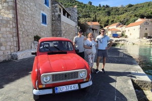 Korčula: Vintage-autokierros viinin ja oliiviöljyn maistajaisilla