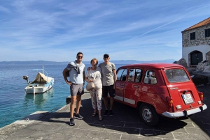 Korčula: Vintage-autokierros viinin ja oliiviöljyn maistajaisilla