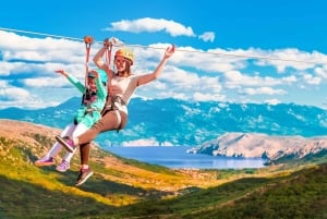 Krk-eiland: ziplining-tour