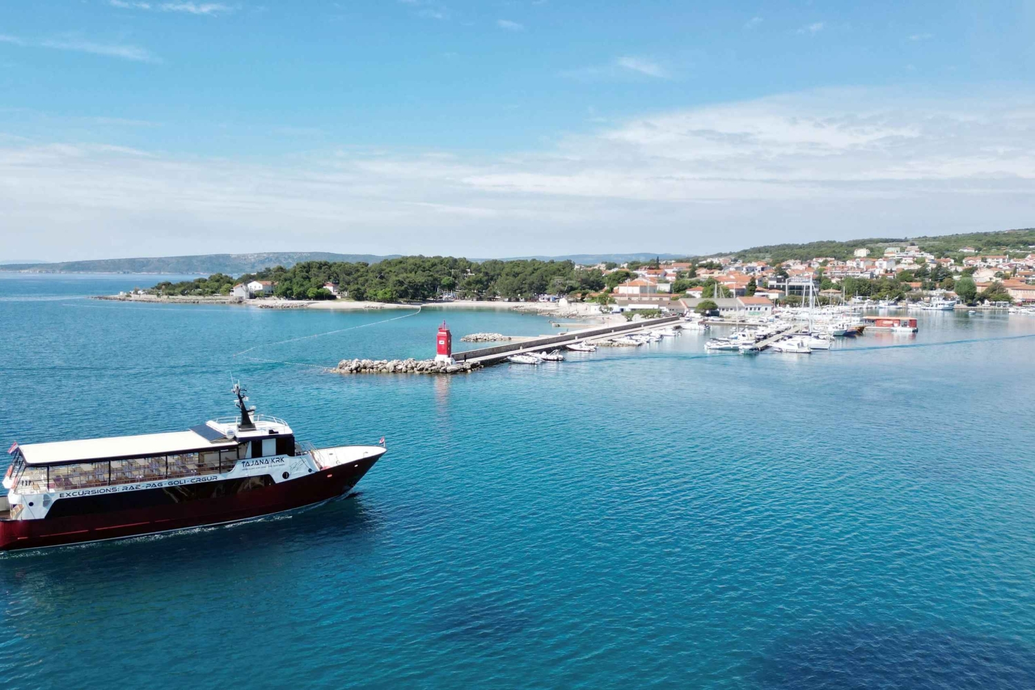 Krk: Rabin ja Pagin veneretki, uiminen ja kaupunkikierros lounaalla