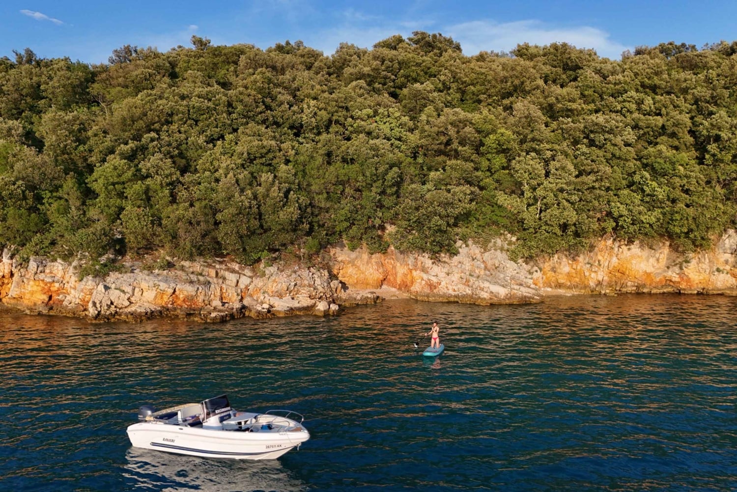 Krk：ワイン付きサンセットボートツアー（イルカ遭遇率高め）