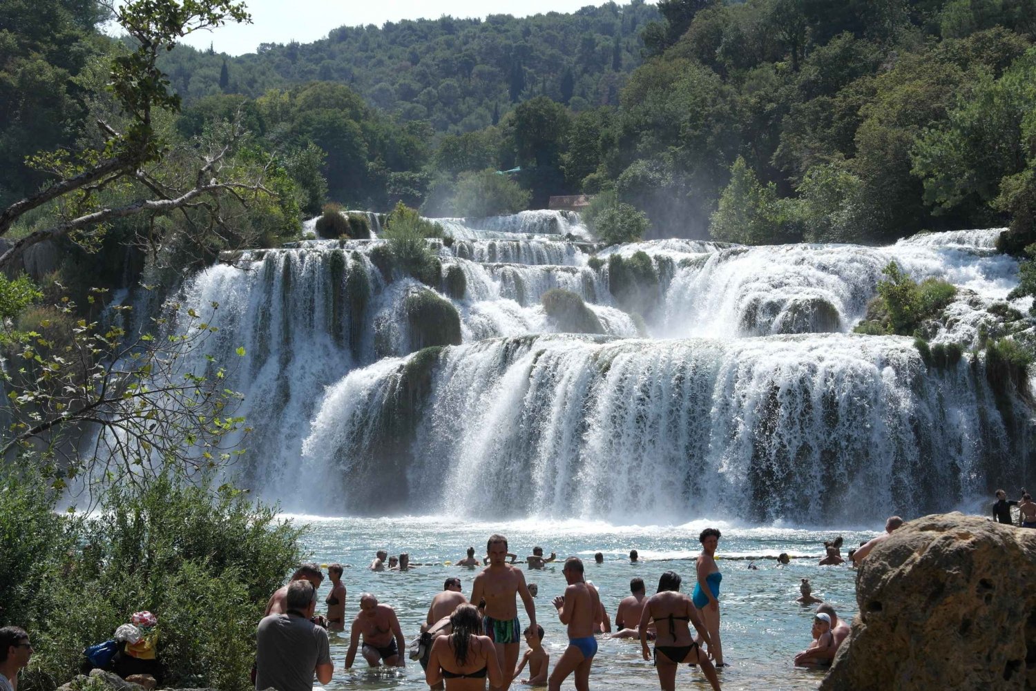 From Split: Krka Waterfalls Cruise & Trogir Walking Tour