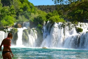 Split: Krka Waterfalls Tour with Boat, Swimming & Free Time