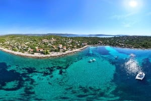 Krknjaši Sininen laguuni -kolmen saaren kierros juomineen