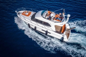 Luxe jacht: Sunset Blue Cave & Panoramic Tour met wijn