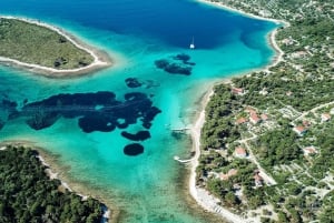 Wunderschöne blaue Lagune, Schnellboot, Wasser, Wein und Handtücher inklusive.