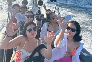 Blue Lagoon met speedboot, water en handdoeken inbegrepen.