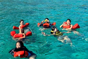 Blue Lagoon met speedboot, water en handdoeken inbegrepen.