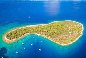 Makarska: 3 island, Cave, Cliffs, Jelsa, Lagoon, Golden Horn