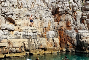 Makarska: 3 island, Cave, Cliffs, Jelsa, Lagoon, Golden Horn