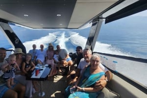 Makarska: luxe speedboottocht langs 4 eilanden met stad Hvar