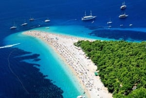Makarska: Wycieczka po plaży Złoty Róg, mieście Bol i zacisznych zatokach