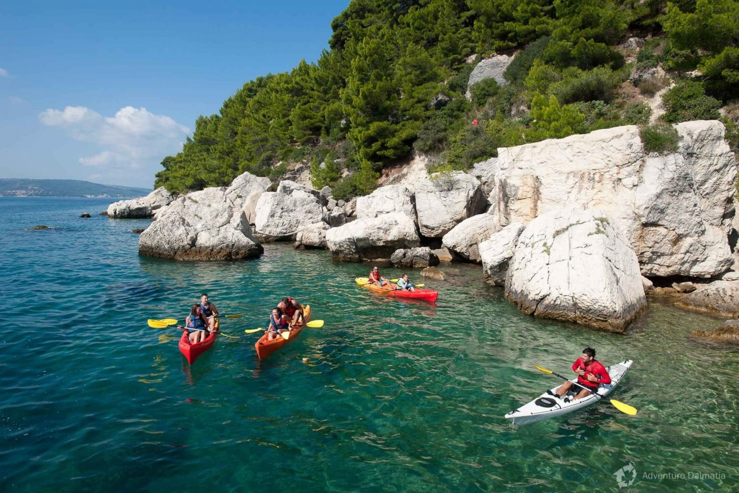 Makarska: Avventura in kayak e snorkeling