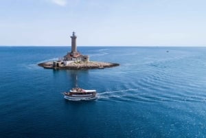 Medulin: tour en barco de 1 día a Kamenjak y Levan con almuerzo