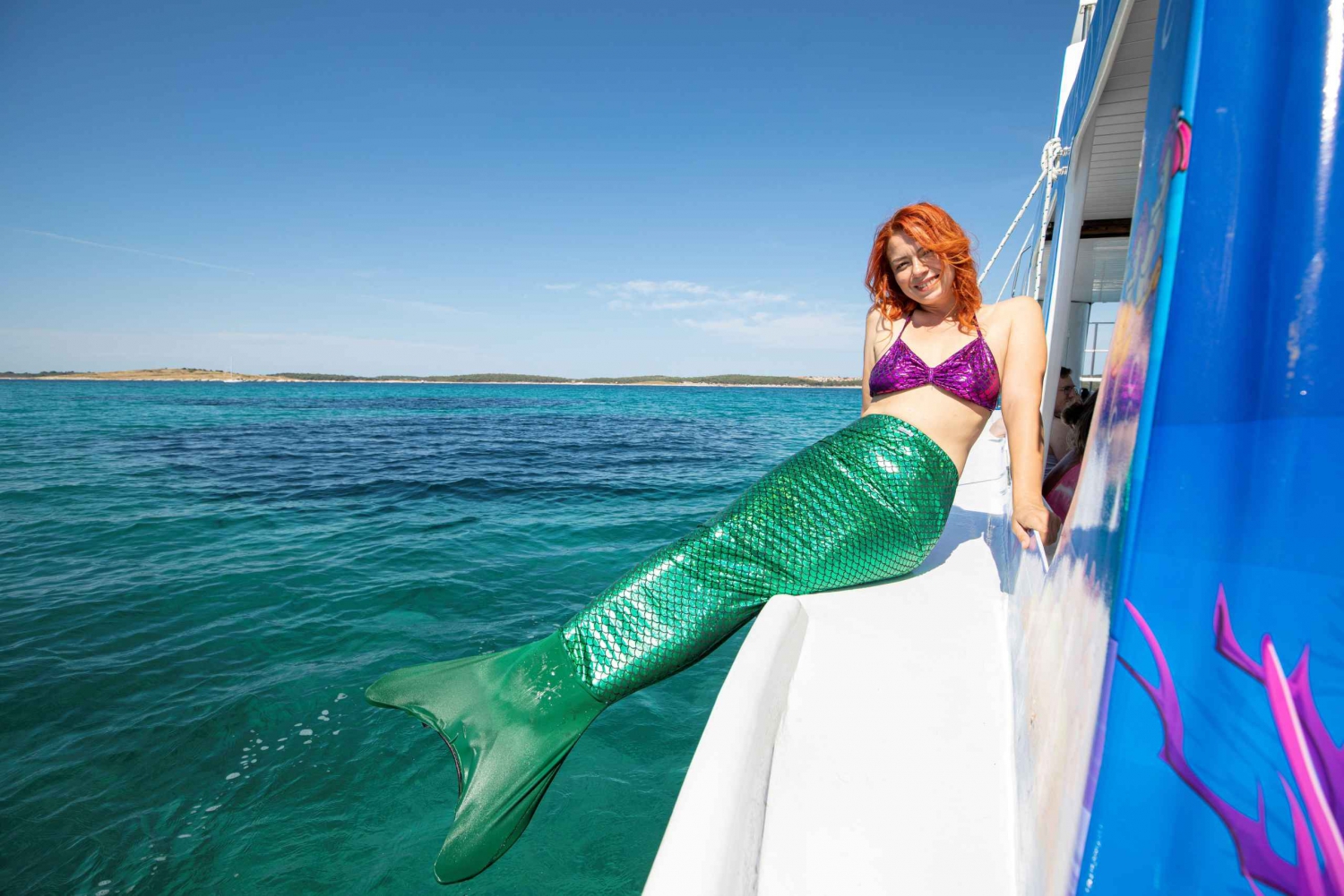 Medulin: Glass Boat Tour Experience to Kamenjak with Mermaid