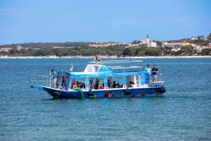 Medulin: Passeio particular em um barco com fundo de vidro para a Ilha Levan