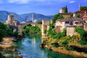 Tour di un'intera giornata alle cascate di Mostar e Kravice da Spalato