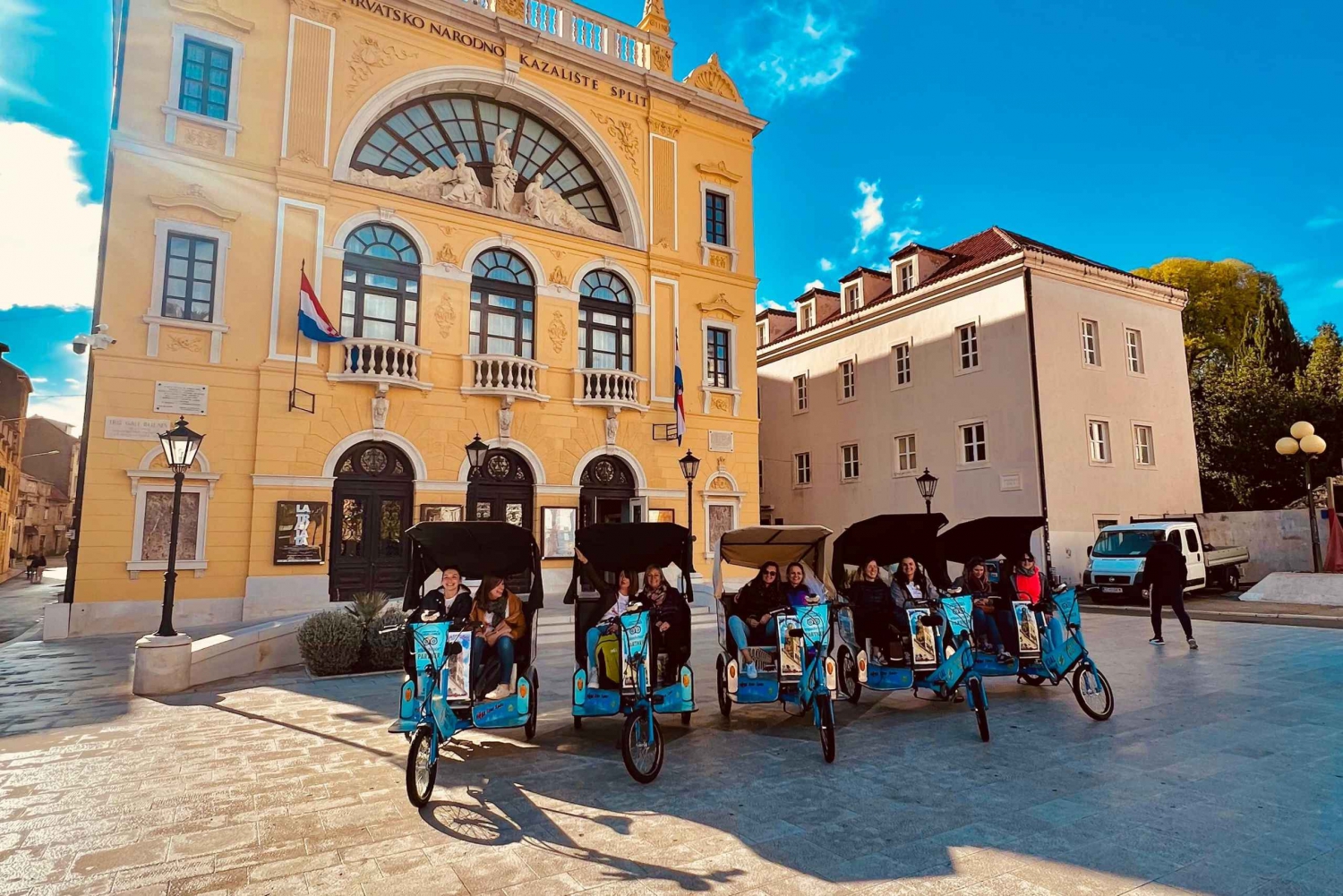 Split-tur i privat elektrisk Rickshaw-VEST-TUR