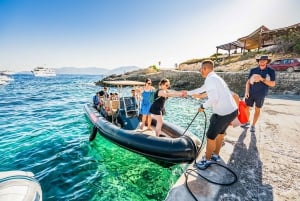 Split/Trogir: Mamma Mia, ja Hvar 5 Islands Tour (Hvarin 5 saarta)
