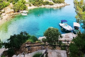 Van Makarska: Zlatni Rat & Bol speedboottocht met zwemmen