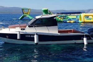 Von Makarska aus: Zlatni Rat & Bol Speedboat Tour mit Schwimmen