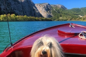 Omiš: Bådudlejning på Cetina-floden med stop ved ølhave