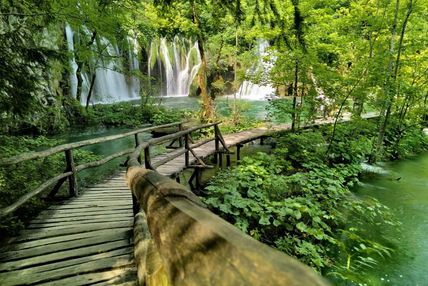 Plitvice lakes: Guided walking tour with a boat ride