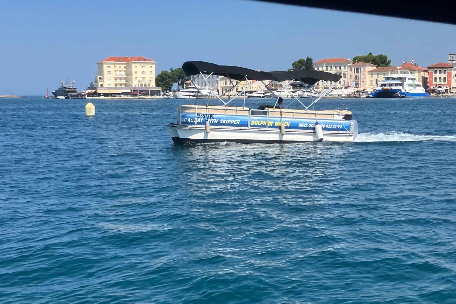 Privata båtturer i Porec: delfinvisning, panorama