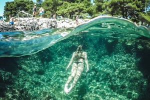 Depuis Split/Trogir : Lagon bleu et 2 îles - demi-journée privée