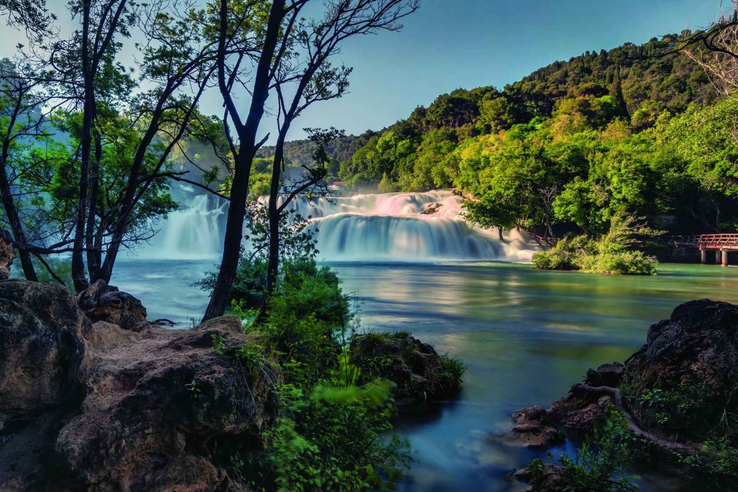 Tour privado a las cataratas de Krka desde Split con cata de vinos y almuerzo