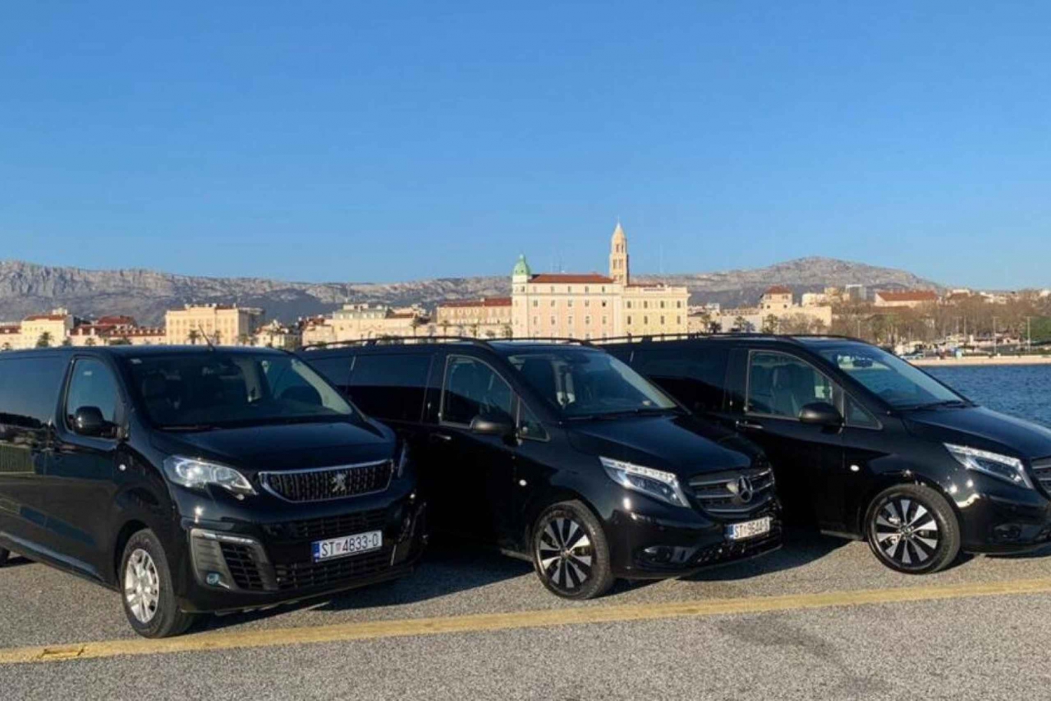 Transfert privé de Split à Dubrovnik en véhicule de luxe