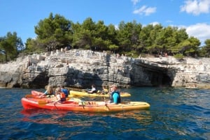 Pula: 3-hrs Kayak, Cliffs & Snorkeling Small Group Adventure