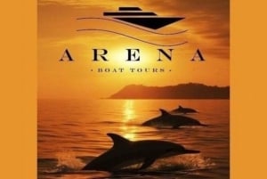 Pola: Brijuni Sunset Dolphin Watching Tour con cena/bevande