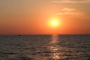 Pula: Wycieczka z obserwacją delfinów o zachodzie słońca Brijuni z kolacją i napojami