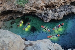 Pula: Cave Sunset/Night Tour in Transparent Kayak